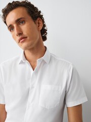 Blanco - Ajuste entallado - Camisa inteligente de corte regular y fácil cuidado - Imagen 4 de 7