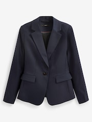 Navy Blue Tailored Single Breasted Jacket - Image 6 of 6