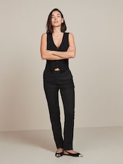 Noir - Pantalon slim ajusté - Image 1 of 6