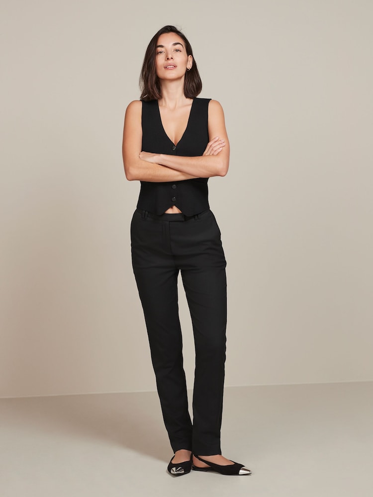 Noir - Pantalon slim ajusté - Image 1 of 6