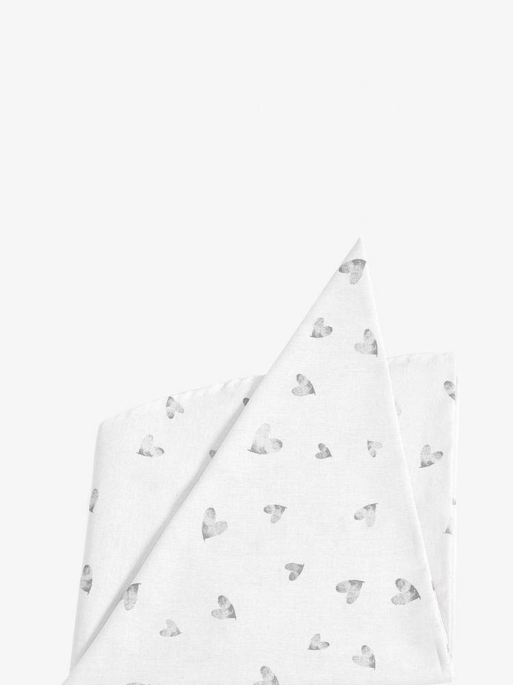 Grey Hearts Tile Wipe Clean Tablecloth - Image 3 of 4