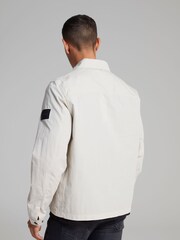 Calvin Klein Stony Beige Recycled Light Shacket - Image 2 of 4