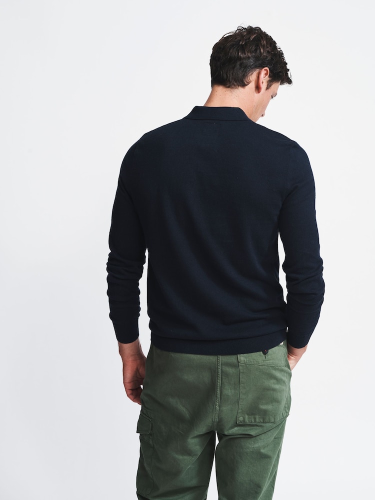Aubin Thorne Knitted Polo Shirt - Image 2 of 6