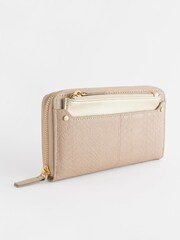 Nude Large Purse With Pull-Out Zip Coin Purse - Image 1 of 6