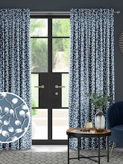 Blue Walsh Made To Measure 100% Cotton Curtains - Image 1 of 9