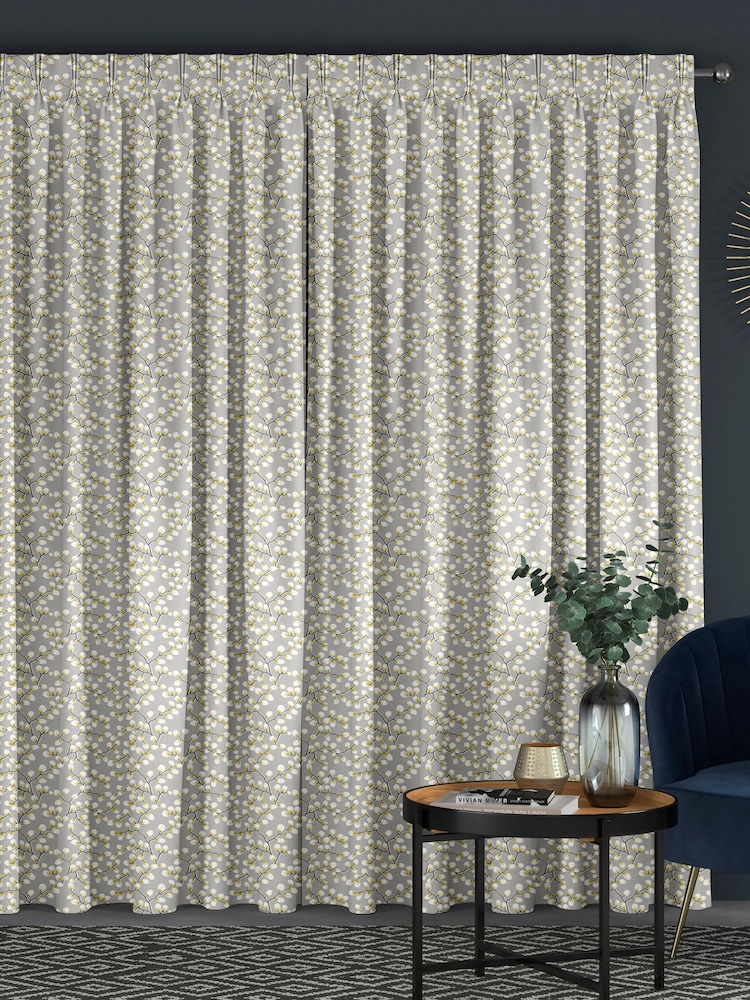 Mimosa Yellow Walsh Made To Measure 100% Cotton Curtains - Image 2 of 9