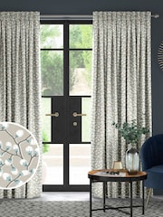 Seafoam Blue Walsh Made To Measure 100% Cotton Curtains - Image 1 of 9