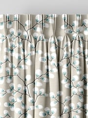 Seafoam Blue Walsh Made To Measure 100% Cotton Curtains - Image 5 of 9