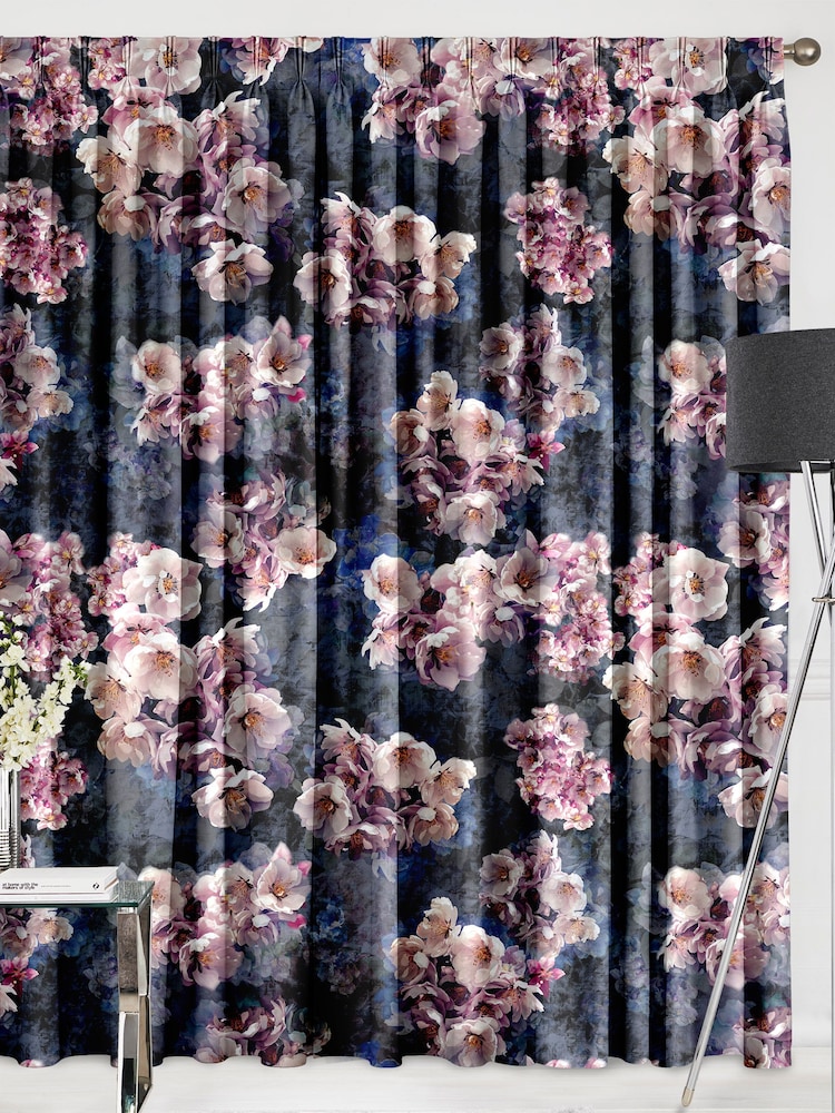 Amethyst Purple Pillar Velvet Made To Measure Curtains - Image 2 of 9