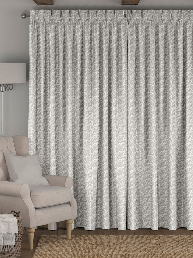 Fawn Natural Juno Made To Measure Curtains - Image 2 of 9