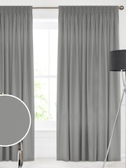 Silver Montero Velvet Made To Measure Curtains - Image 1 of 9
