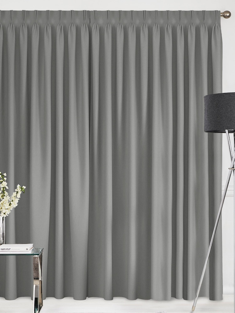 Silver Montero Velvet Made To Measure Curtains - Image 2 of 9