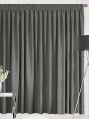 Smoke Grey Montero Velvet Made To Measure Curtains - Image 2 of 9