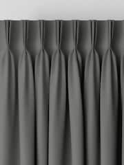 Smoke Grey Montero Velvet Made To Measure Curtains - Image 5 of 9
