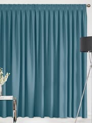 Spa Blue Montero Velvet Made To Measure Curtains - Image 2 of 9