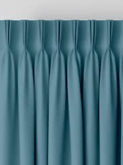 Spa Blue Montero Velvet Made To Measure Curtains - Image 5 of 9