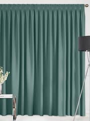 Teal Blue Montero Velvet Made To Measure Curtains - Image 2 of 9