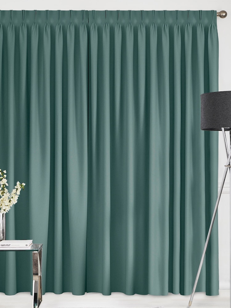 Teal Blue Montero Velvet Made To Measure Curtains - Image 2 of 9