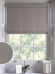 Natural Dove Montero Velvet Made To Measure Roman Blinds - Image 1 of 6