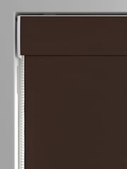 Espresso Brown Montero Velvet Made To Measure Roman Blinds - Image 3 of 6