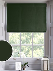 Forest Green Montero Velvet Made To Measure Roman Blinds - Image 1 of 6
