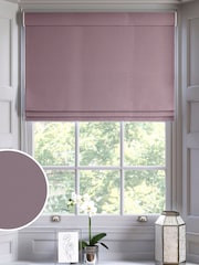 Mauve Purple Montero Velvet Made To Measure Roman Blinds - Image 1 of 6
