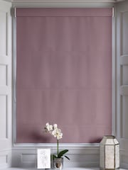 Mauve Purple Montero Velvet Made To Measure Roman Blinds - Image 5 of 6