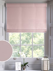 Shell Pink Montero Velvet Made To Measure Roman Blinds - Image 1 of 6