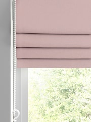 Shell Pink Montero Velvet Made To Measure Roman Blinds - Image 2 of 6