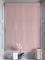 Shell Pink Montero Velvet Made To Measure Roman Blinds - Image 5 of 6