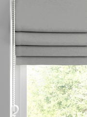 Silver Montero Velvet Made To Measure Roman Blind - Image 2 of 6
