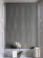 Smoke Grey Montero Velvet Made To Measure Roman Blinds - Image 5 of 6