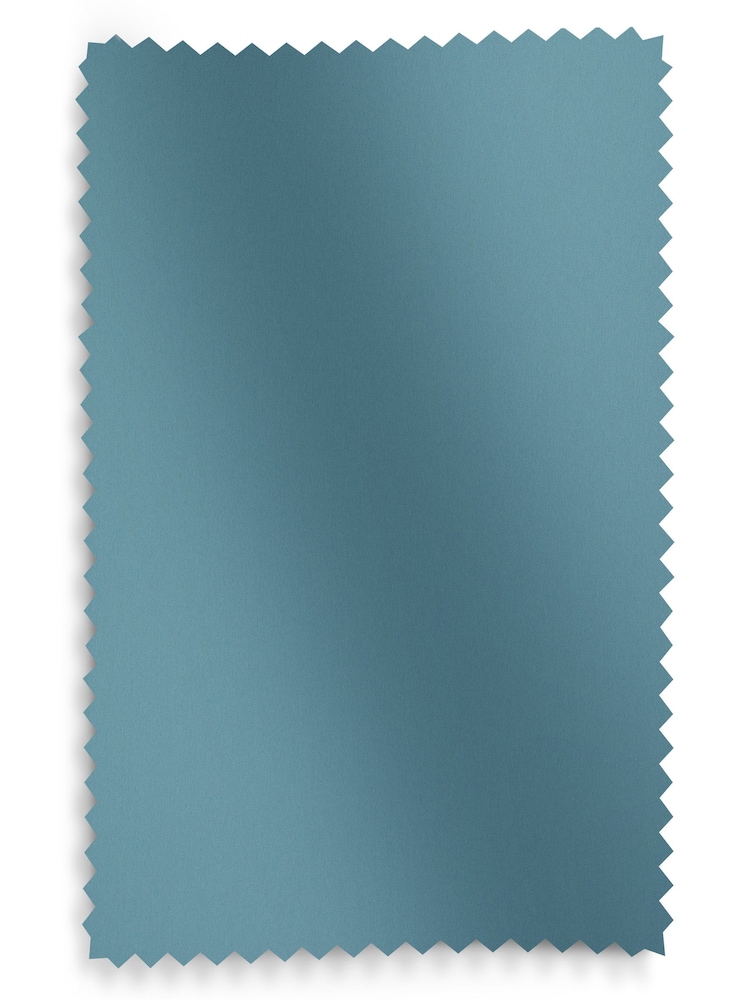 Spa Blue Montero Velvet Made To Measure Roman Blinds - Image 6 of 6