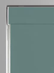 Teal Blue Montero Velvet Made To Measure Roman Blind - Image 3 of 6