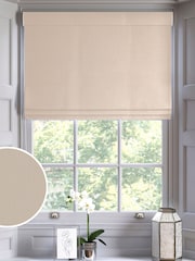 Vanilla Cream Montero Velvet Made To Measure Roman Blinds - Image 1 of 6