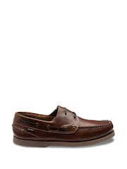 Voščeno rjava barva - Loake Lymington Eyelet Boat čevlji - Slika 1 iz 4