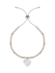 Radley Silver Plated Heart Charm Slider Bracelet - Image 1 of 4