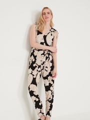 M&Co Black Paisley Print Jumpsuit - Image 1 of 6