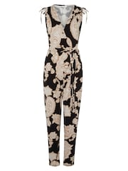 M&Co Black Paisley Print Jumpsuit - Image 6 of 6