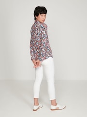 M&co Jersey-Hemd mit Blumenprint, Schwarz, Kurzgrösse - Bild 4 von 5