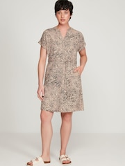 M&co Hemdkleid mit Leopardenmuster, Natur, Kurzgröße - Bild 2 von 5