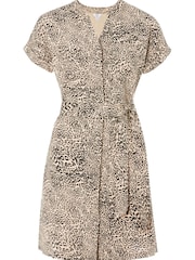M&co Hemdkleid mit Leopardenmuster, Natur, Kurzgröße - Bild 5 von 5