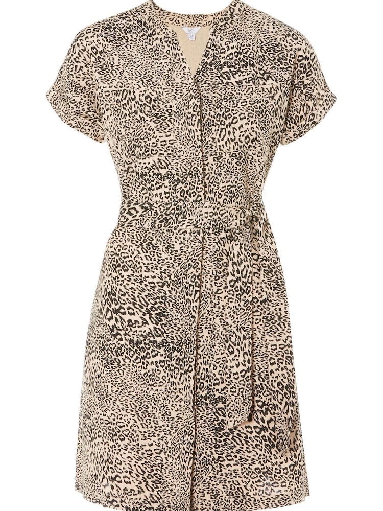 M&co Hemdkleid mit Leopardenmuster, Natur, Kurzgröße - Bild 5 von 5