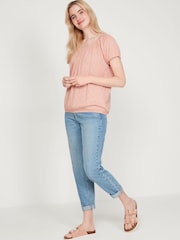 M&co Boho-Top mit Lochstickerei, Pink - Bild 4 von 6