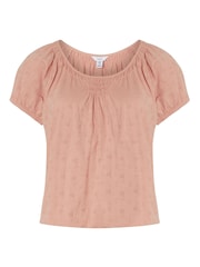M&co Boho-Top mit Lochstickerei, Pink - Bild 6 von 6