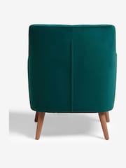 Soft Velvet Juniper Teal Carter Armchair - Image 8 of 9