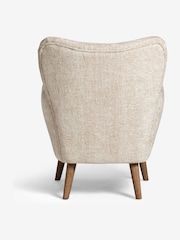 Chunky Chenille Oyster Natural Wilson II Highback Armchair - Image 8 of 9