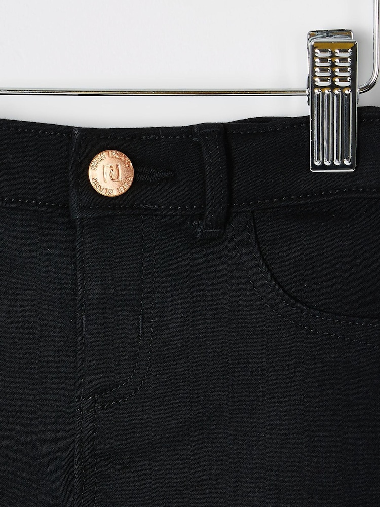River Island Girls Molly Black Skinny Jeans - Image 3 of 3