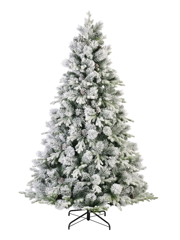 Everlands Green 7ft Lausanne Fir Snowy Christmas Tree - Image 2 of 3