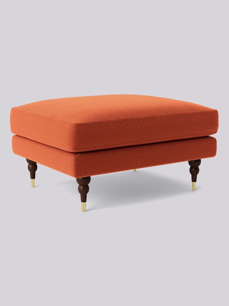 Swoon Orange Charlbury Ottoman - Image 2 of 3